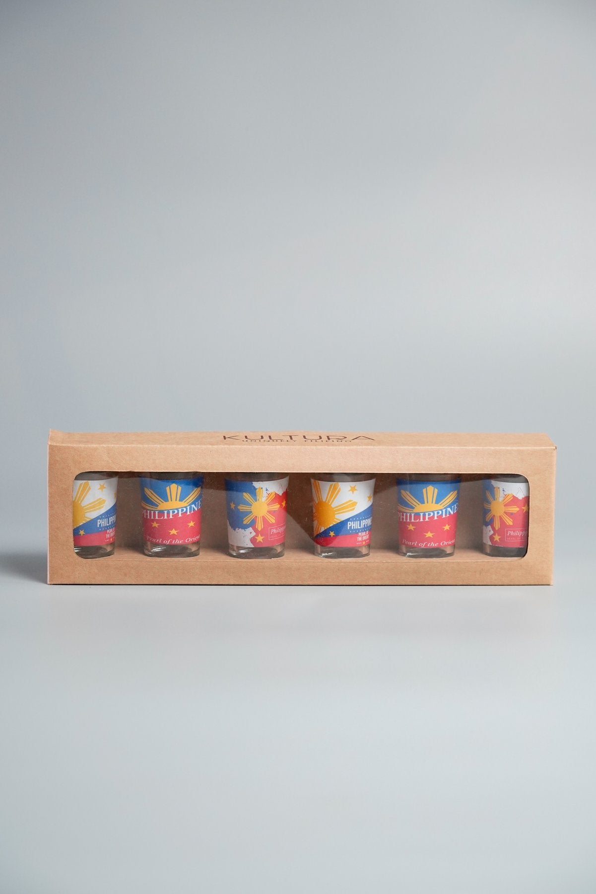 Kultura 6-Piece Flag-Inspired and Pearl of the Orient Shot Glass Set